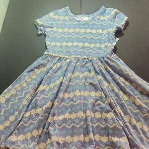 Dot Dot Smile Blue and Pink Casual Sundress